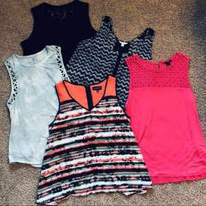 Bundle of 5 Large Blouses